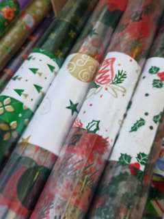 [V51785] HOJA CELOFAN NAVIDAD 100x120