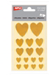 [652] Gomets corazones dorados ref.652