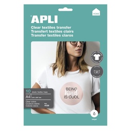 [4128] Paquete. Papel transfer camis. Blancas