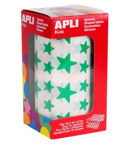 [4890] Gomets rollo estrellas verdes ref.4890