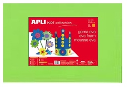 [12762] Goma eva lisa color verde 40*60 hoja