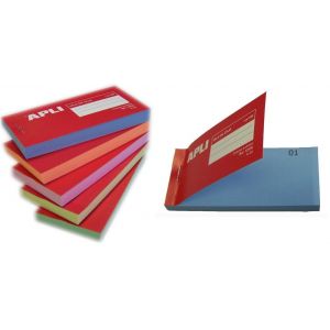 [12936] Vales caja colores surtidos 1-100 Apli