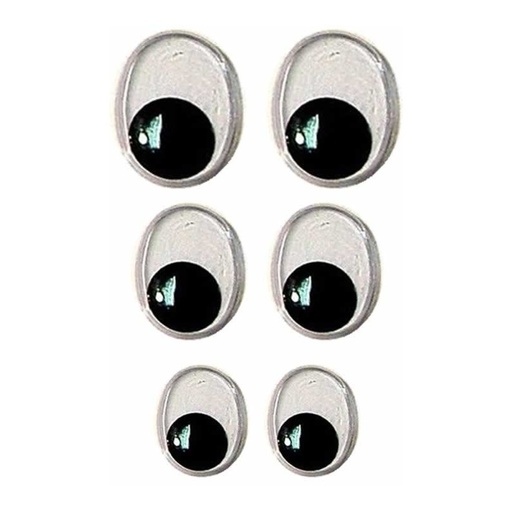 [13058] B. Ojos móviles negro 75unid