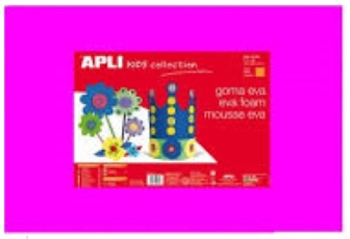 [13692] Hoja goma eva fucsia Apli