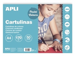 [14229] Cartulina 180grs. A4 50h balnco Apli