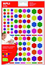 [000018768] Gomets hexagonal multicolor 624 etiq Apli