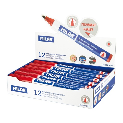 [16429123] Rotulador punta f cd/dvd rojo marker caja 12 und.