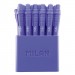 [17657010140] Bolígrafos Milan azul borrable, caja 40unidades