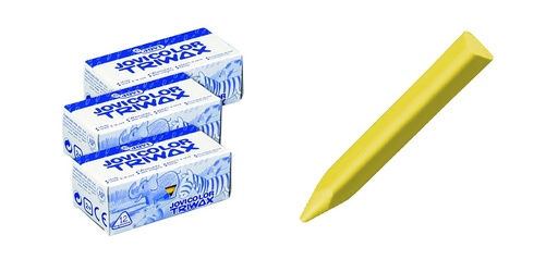 CAJACeras triwax amarillo claro 12u