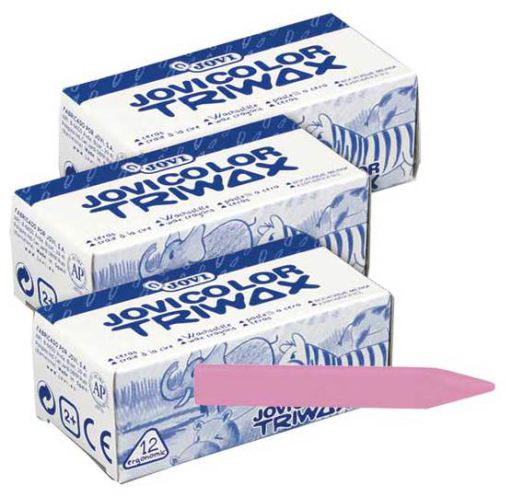 CAJACeras triwax rosa 12u