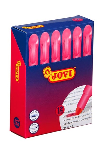 [1816] Marcadores gel rosa jovi caja 12unid.