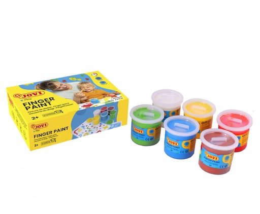[560/S] Pintura de dedos estuche 6 botes 125ml surtido jovi