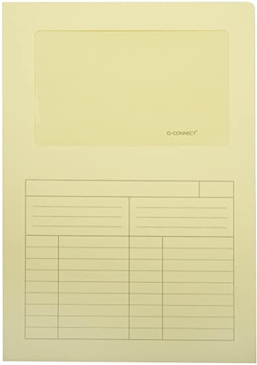 [502616] Subcarpeta cartulina Fº c/ventana amarilla unidad