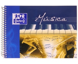[142020,100302790] CUADERNO ESPIRAL MÚSICA 4º APAISAD 20H 8PENT. OXFORD