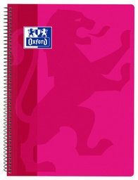 [400079664] Cuaderno espiral Fº 4x4 80h 90g tapa PP fucsia Oxford