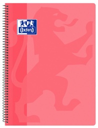 [400106964] Cuaderno espiral Fº 4x4 80h 90g tapa PP rosa chicle Oxford