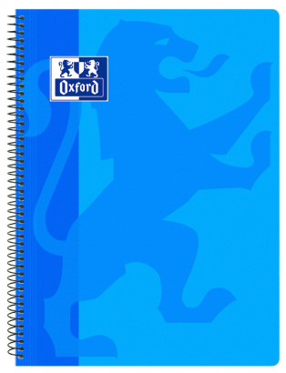 [400106965] Cuaderno espiral Fº 4x4 80h 90g tapa PP turquesa Oxford