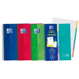 [400135621] Cuaderno espiral Oxford c/ 5 sep. A4 90g. 5*5 100h