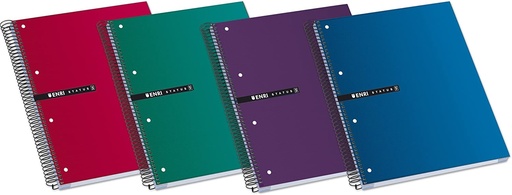 [100435670] Cuaderno espiral Enri 4 taladros- 170h Liso