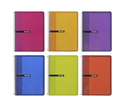 [100430112] CUADERNO ESPIRAL A5 TAPA BLANDA DOBLE PAUTA 3,5mm