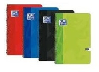 [101106204] Cuaderno espiral Fº tapa dura-doble raya 3,5mm 80h-Oxford