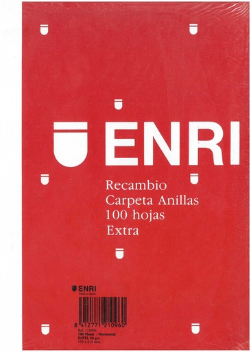 [121096] Recambio A5 1 línea c/m 100h 60gr enri