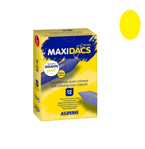 [DX060103] Maxidacs ceras alpino amarillo claro 12 unds