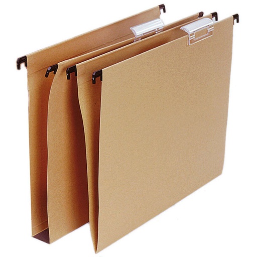 [00010649] Carpeta colgante visor sup. Corto A4 kraft lomo v