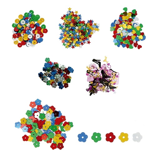[00044099] Lentejuelas flor bote 50grs. Fixo Kids