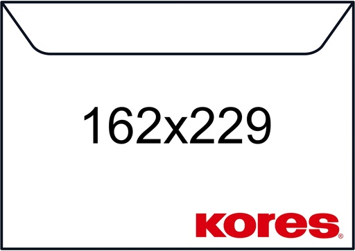 [20141070] C/500u. Sobre 162x229 kores blanco 90g.