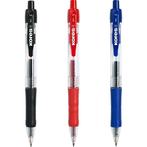 Bolígrafo 0.7mm bg2 tinta gel azul retractil