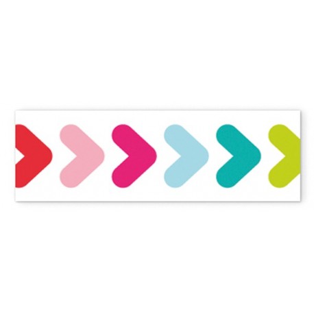 [37018114] Washi tape 15x10mm flechas colores