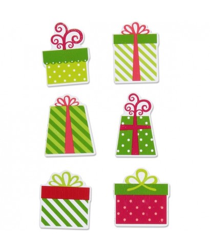 [68 04 71 03] Set figuras madera regalos adhesivas