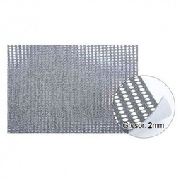 Goma eva lamina metal 60x40 plata