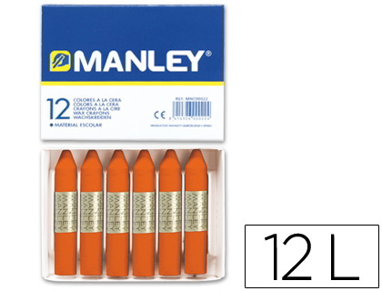 [MNC04497] Ceras manley unicolor nº6 naranja
