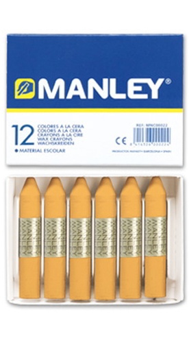 [26] Pinturas cera manley 12 barras ocre