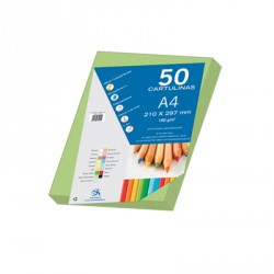[30100] Cartulina verde mondego pack 50 hojas