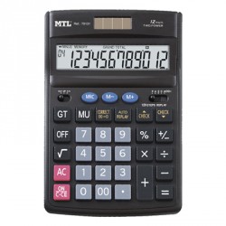 [79131] Calculadora electrónica grande negra MTL