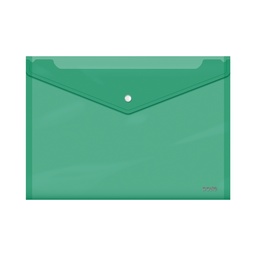 [91479] Sobre PP broche folio verde transparentearente Dohe