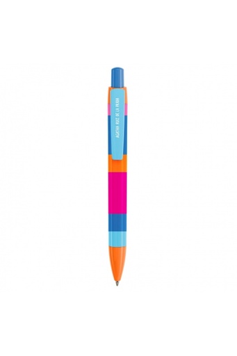 [MR11739] Bolígrafo Agatha Ruiz de la Prada rayas capu azul