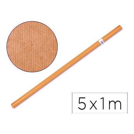 [23305] Papel kraft vergurado naranja 5x1mt.