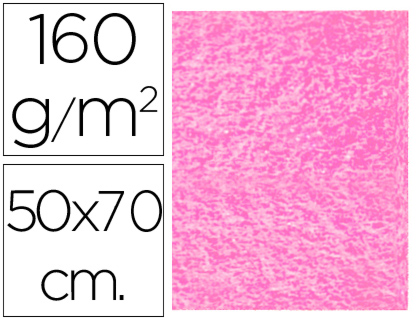 [58670] Fieltro 50*70cm. Rosa 160grs.