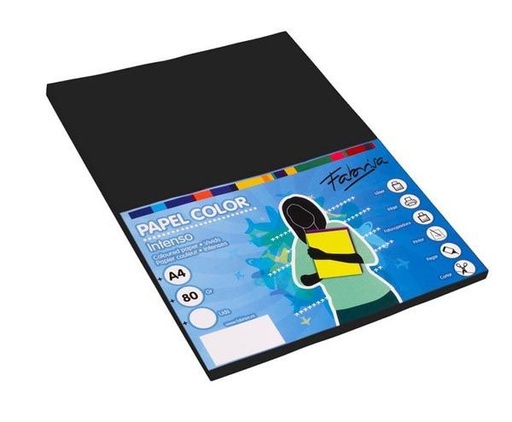 [000017106] PAQUETE 100 HOJAS A4 80gr NEGRO FABRISA