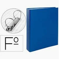 [012F240AZ] Carpeta folio 2 anillas 40mm azul fabrisa