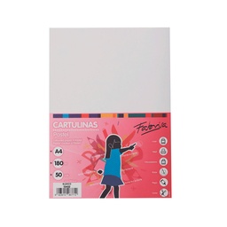 [15452] Cartulina A4 blanca de 180gr Paquete. 50und. Fabrisa