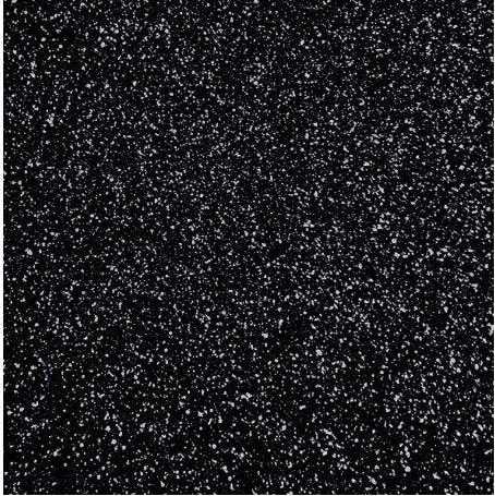 [1659-02] Hoja goma eva purpurina negra 40x60