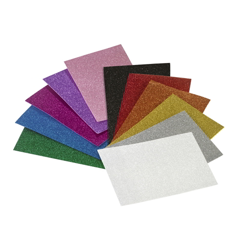 [1659-90] Hoja goma eva purpurina color oro 40x60mm.