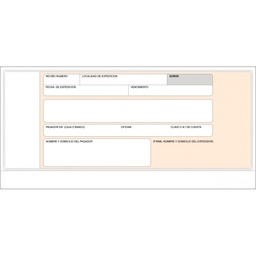 [T-19] Talonario recibos normalizados 1/3 apaisado Makro
