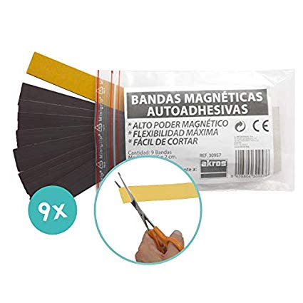 Pack 9 bandas magneticos akros