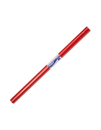 [06165] Papel charol rojo rollo 0,5x2m. Sadipal